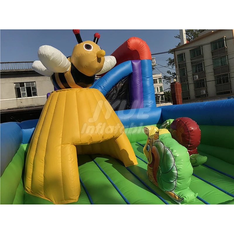 Commercial Bouncy Castle Kids Air Inflatable Theme Land Park With Air Blower