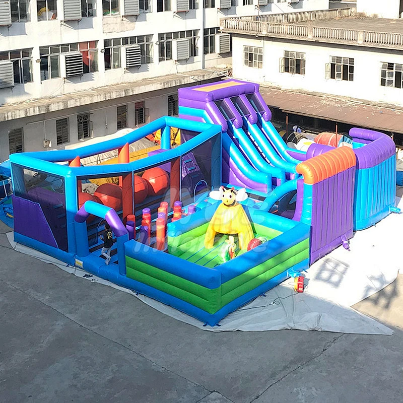 Indoor Playground Equipment New Design Inflatable Aumsement Parks, Air Inflate Theme Park