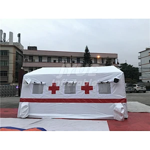 PVC Tarpaulin Durable Waterproof White Inflatable Temporary Surgical Medical Hospital Tent