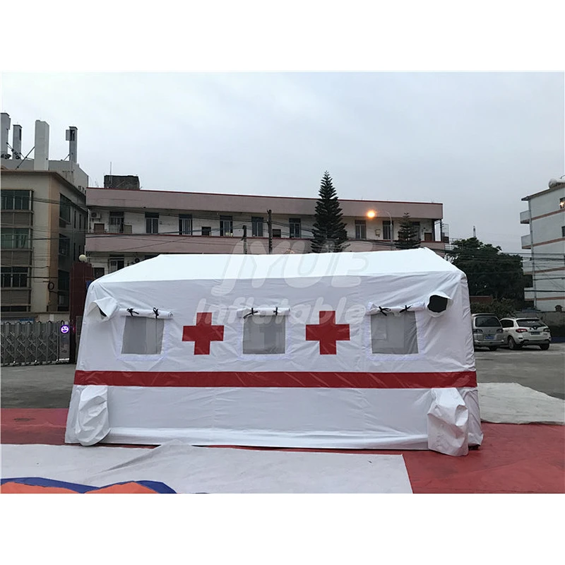 PVC Tarpaulin Durable Waterproof White Inflatable Temporary Surgical Medical Hospital Tent