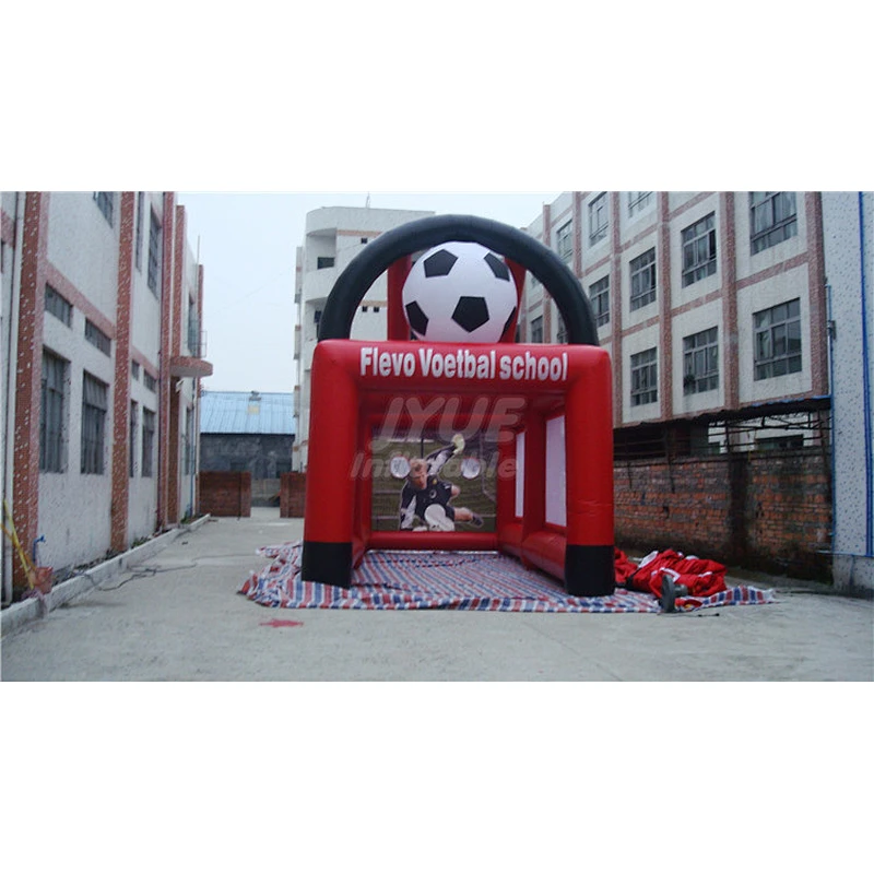 Soccer Kick Games Factory Inflatable Football Soccer Goal Post For Sale