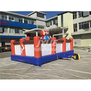 China Factory Inflatable Fun City Small Inflatable Playground With Climbing Wall For Toddler