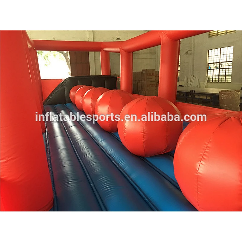 Outdoor Inflatable Wipeout Obstacle Big Balls Wipe Out Game Inflatable Obstacle Course Challenge