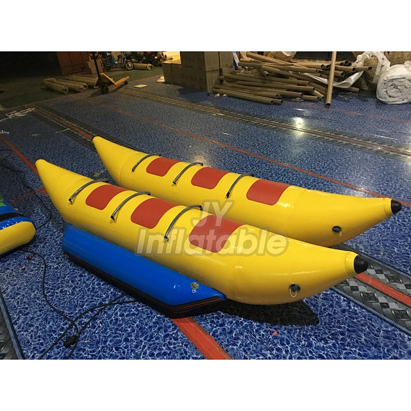 Double Ride Water Banana Boat Inflatable Water Sport With 2 Tubes For Sea