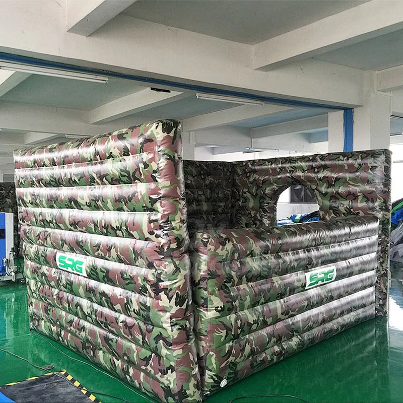 Cheap Archery Target Game Camouflage Wall Inflatable Bunkers Paintball For Team Game