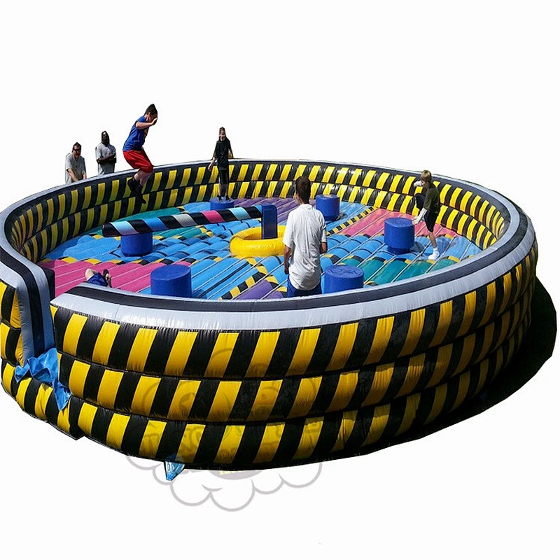 Hot Inflatable Wipeout Obstacle Course For Sale , Inflatable Meltdown Game Machine Sale