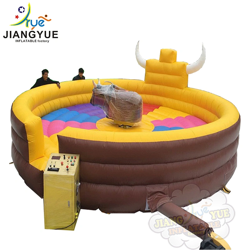 Hot Entertainment Park Games Inflatable Rodeo Bull , Inflatable Bull Riding Mechanical Bull For Sale