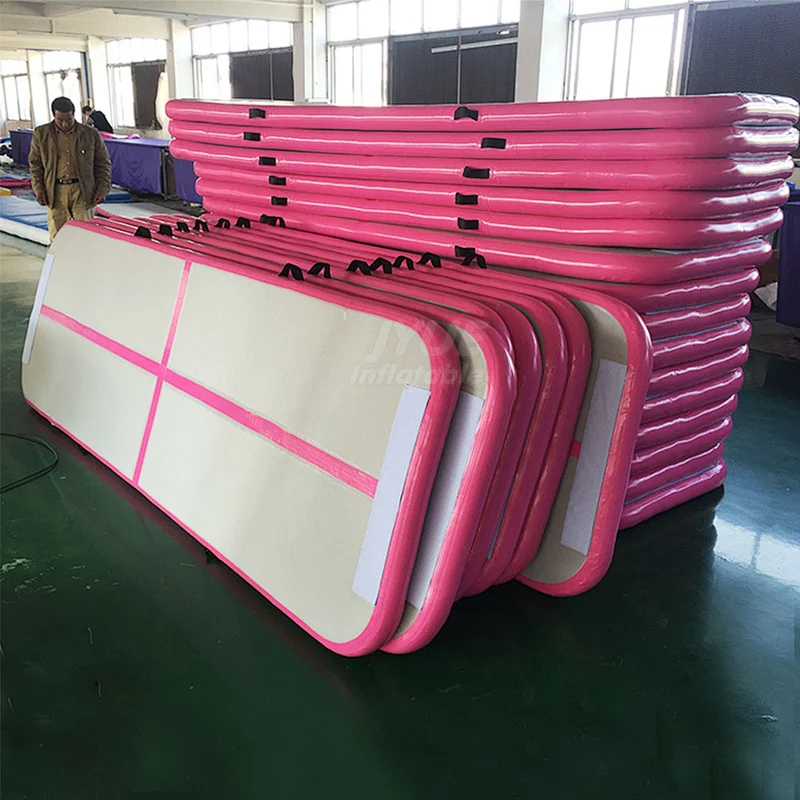 3m/6m/8m/10m/12m Gym Acrobatics Mat Airtrack Floor Tumbling Inflatable Air Track Mint Cheap Gymnastics Equipment Factory