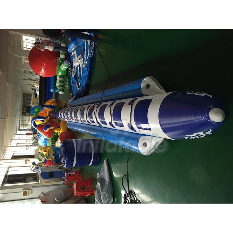 12 Persons(Riders) Seat Durable Cheap Flying Fish Inflatable Boat Banana Float For Play
