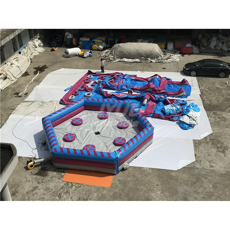 Adult Carnival Games Meltdown Mechanical Ride Wipeout Inflatable Sweeper Emilinator