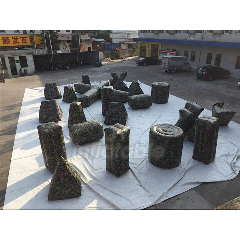 Extreme Sport Game Shooting Practice Laser Tag Arena Archery Fighting Field Inflatable Paintball Bunkers For Sale
