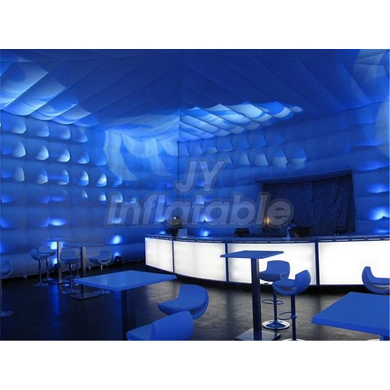 Large Outdoor Blow Up Cube Wedding Party LED Light Camping Inflatable Tent Price For Outdoor Events