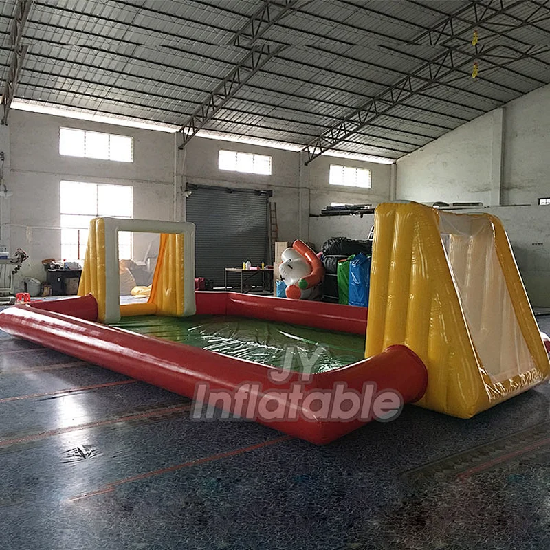 Soapy Inflatable Water Soap Soccer Field Game/ Inflatable Soap Football Field Pitch Court Arena For Sale