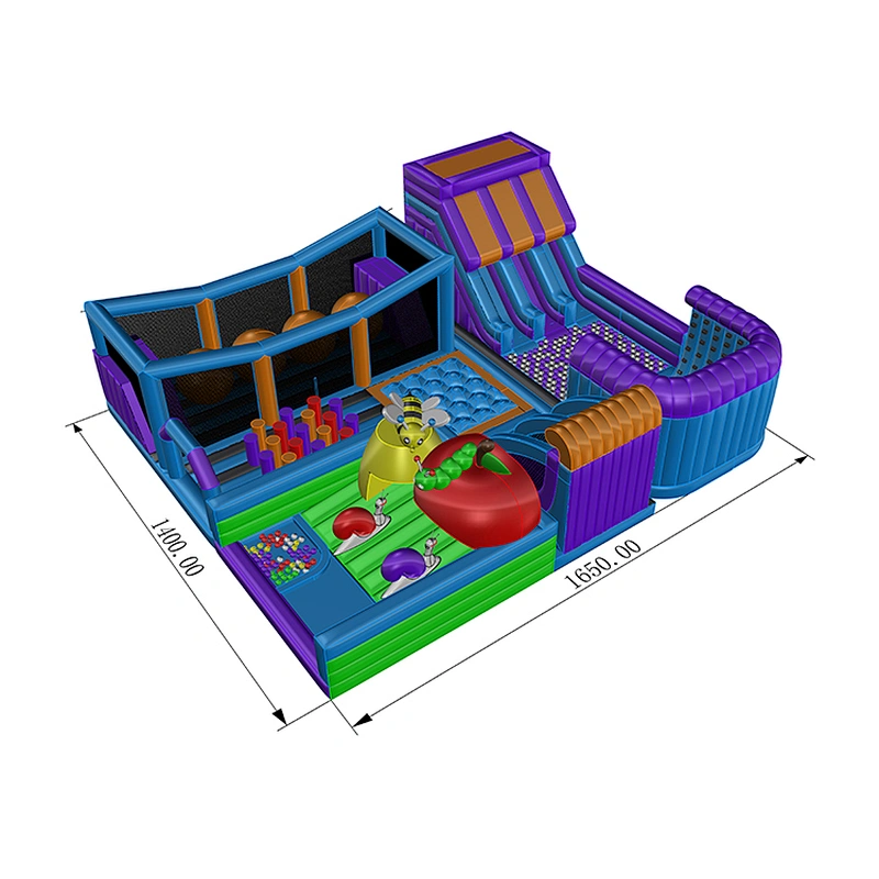 Outdoor or Indoor kids inflatable Theme Parks, Inflatable Fun City Amusement Parks