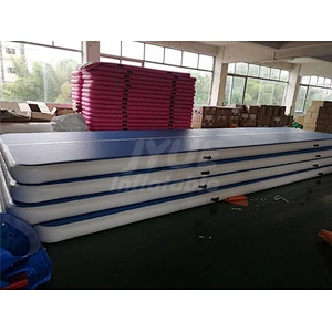 Factory Manufacture Supplier 4m 6m 8m 12m Inflatable Gymnastics Air Mats, Inflatable Blue Australia Air Track For Sale