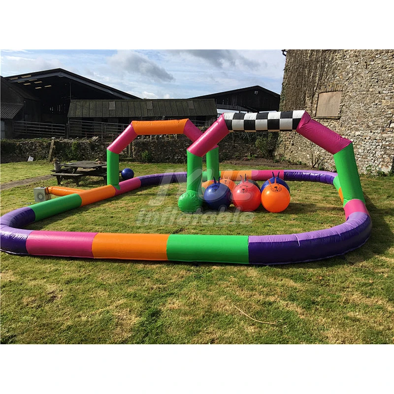 Speeding Karting Track,New Car Racing Games,Inflatable Race Track For Sale 20m