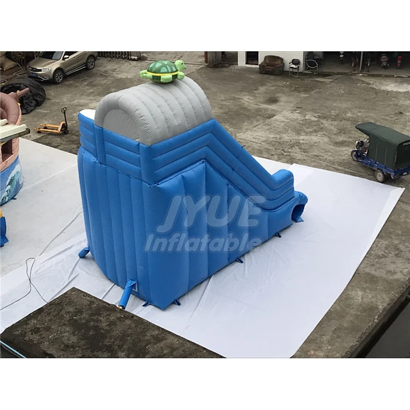Portable Water Park Tortoise Pool Slide For Sale , Inflatable Water Slide Into Pool