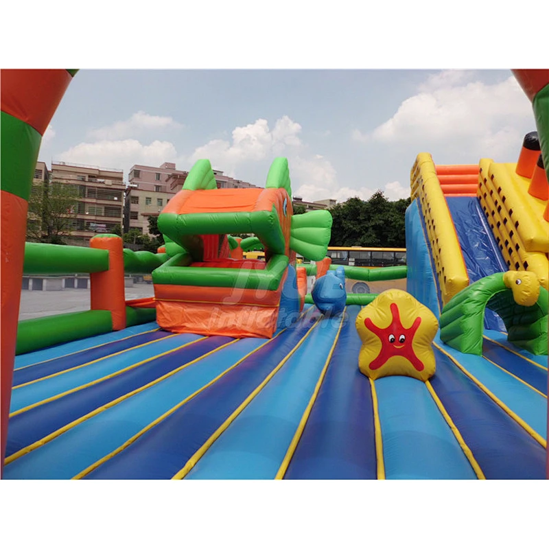 Jungle Theme Indoor Toddler Inflatable Bouncer Bouncy Castle , Inflatable Playhouse For Kids