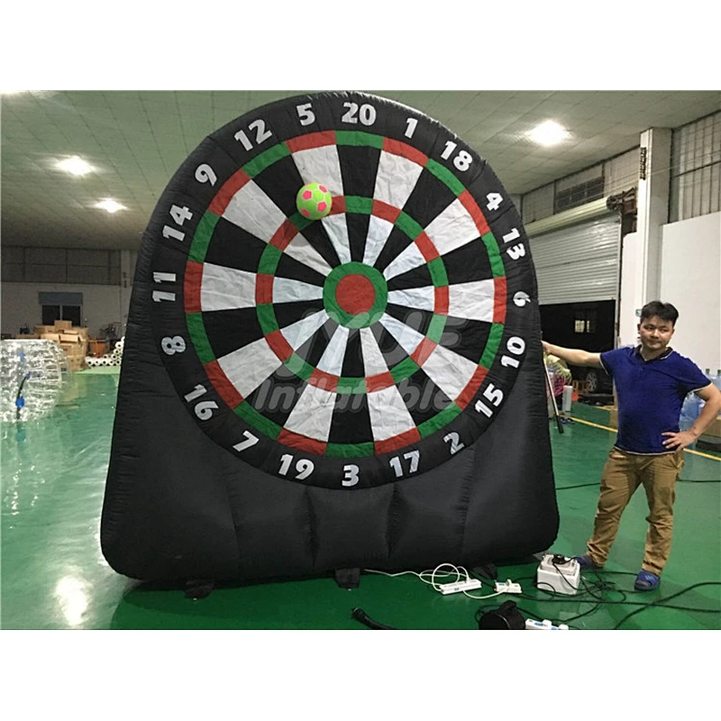 Hot Selling New Sport Games Ball Practice Heavy Duty 0.55MM PVC Tarpaulin Material Inflatable Foot Darts Board Game