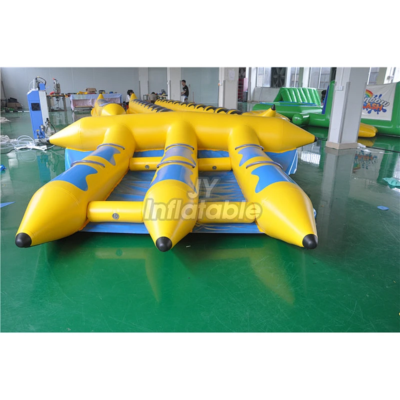 PVC Inflatable Ocean Float Rider 6 Seats Fly Fish Towable Tube Inflatable Flying Fish For Water Sport Game