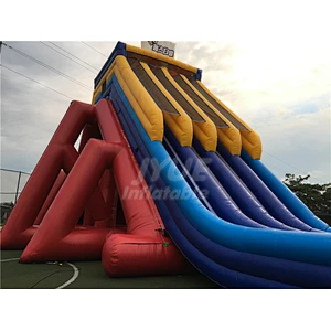 Largest Adult Size Inflatable Water Slide , Commercial Four Lane Inflatable Water Slide For Adult