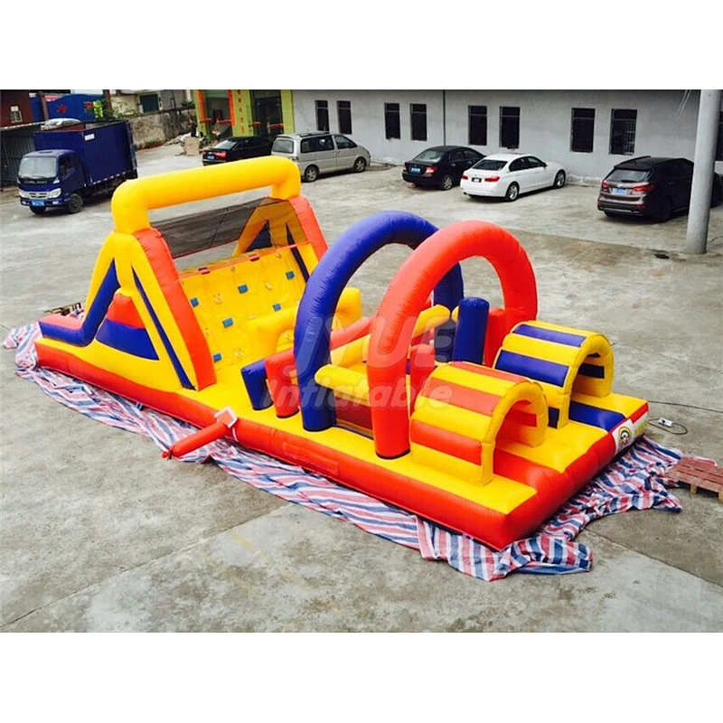 Commercial Bouncy Castle Tunnel Indoor Obstacle Course For KIds