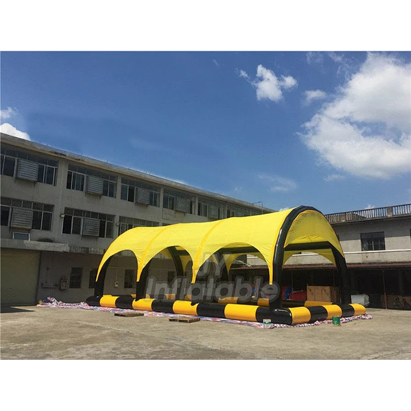 Water Toys Game Swimming Pool Square Inflatable Pool With Tent Cover For Sale