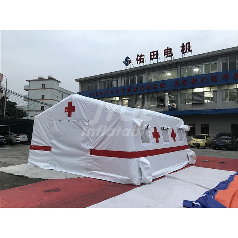 PVC Tarpaulin Durable Waterproof White Inflatable Temporary Surgical Medical Hospital Tent