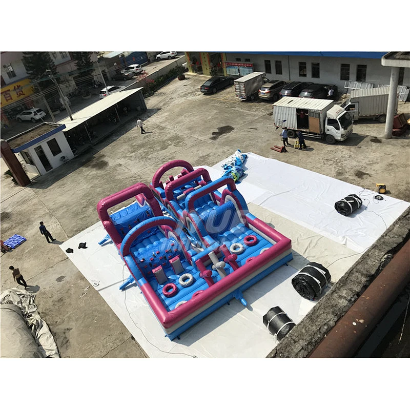 Kids And Adults Bouncy Castle House Challenge Inflatable Toddler Obstacle Course