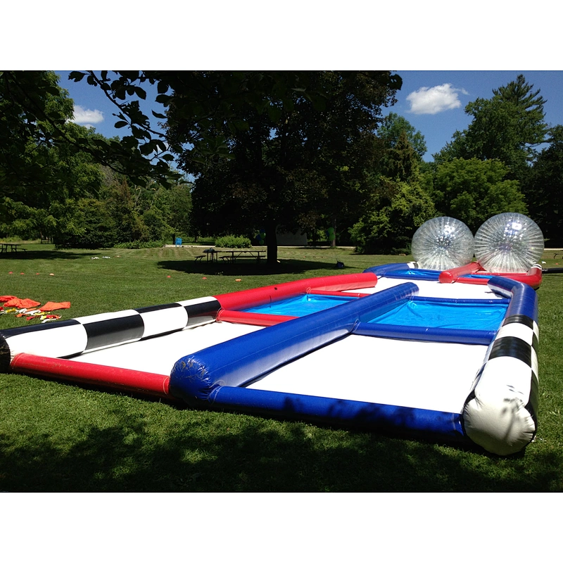 Hot Sale Inflatable Hamster Drag Racing/ Human Hamster Ball Race/ Zorb Race Track With 2 Lanes