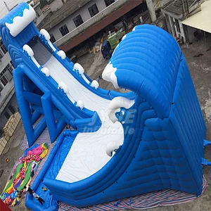 Heavy Duty Inflatable Water Slides ,  Banzai Adult Size Inflatable Screamer Water Slide Pool