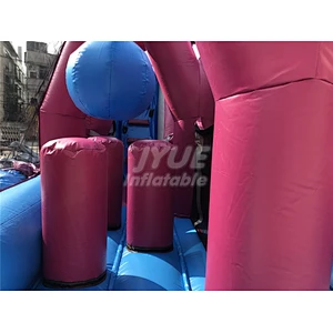 Blow Up PVC Funny Backyard Inflatable Obstacle Course Race Events For Kids