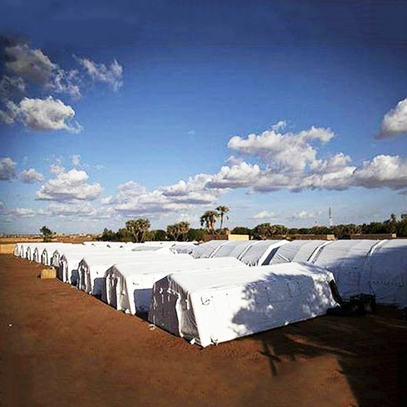PVC Material Outdoor Waterproof Emergency Survival Field Inflatable Medical Tent For Hospital