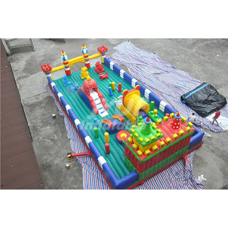 Portable PVC Tarpaulin Play Area Bounce House Indoor Inflatable Playground For Sale