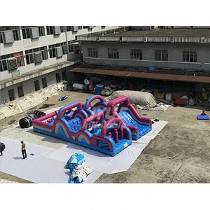 Kids And Adults Bouncy Castle House Challenge Inflatable Toddler Obstacle Course