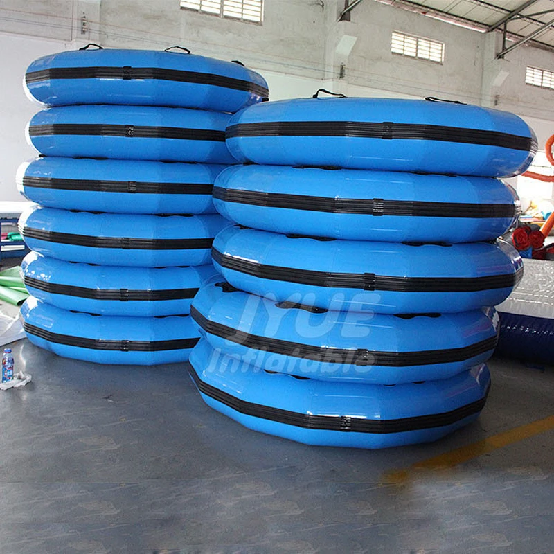 Exciting Fiberglass Slide Tube Water Park Family Round Faft Boat Tubes With Bottom