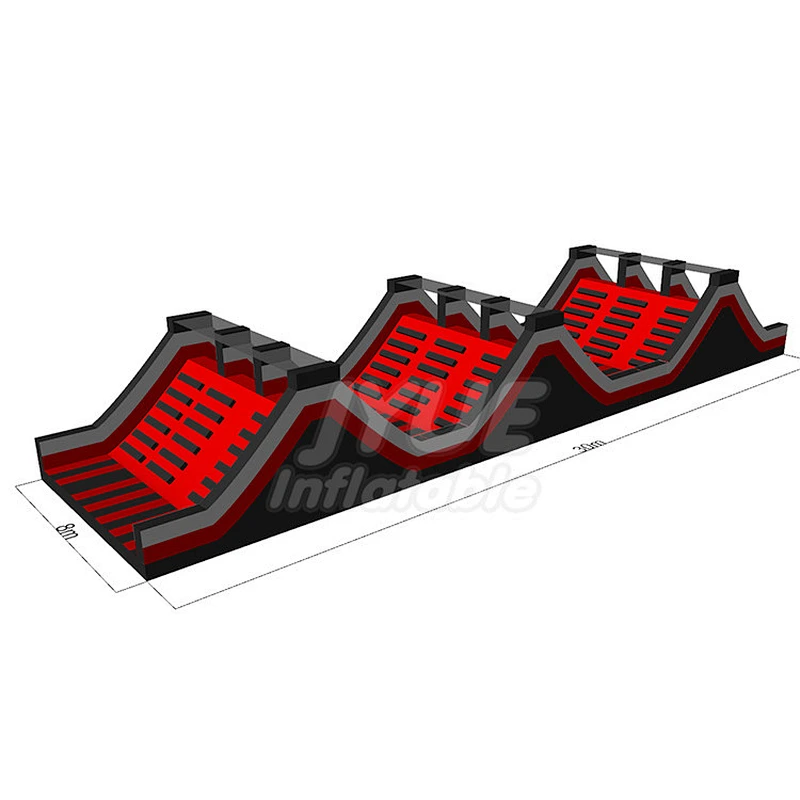 Strong Quality Crazy Outdoor Sport Game Blow Up Obstacle Course for Kids