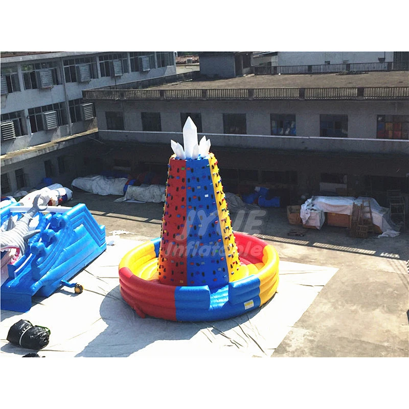 Fun Indoor Kids Playground Giraffe Mobile Inflatable Wall Climbing Children