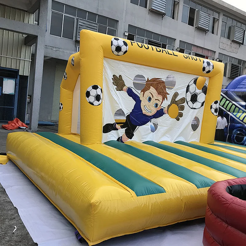 Hot Sale PVC Material Shoot Out Soccer Goals Target Customized Inflatable Football Goal For Sale