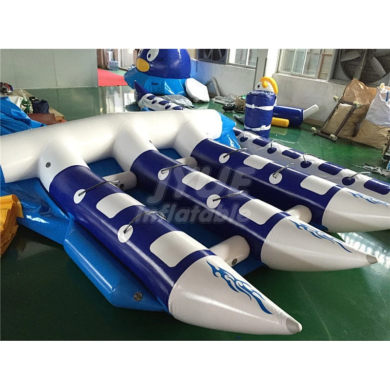 Exciting Model Towable Inflatable Flying Fish Tube Boat For Water amusement