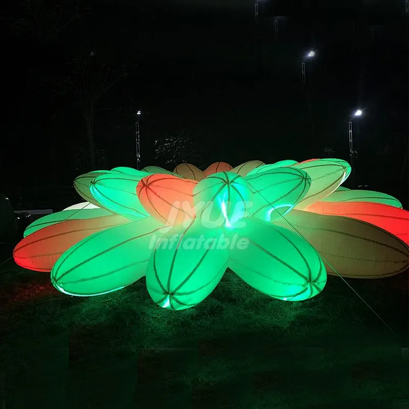 Hot sale High Quality Decoration Colorful Party Lighting Inflatable LED Flower For Wedding
