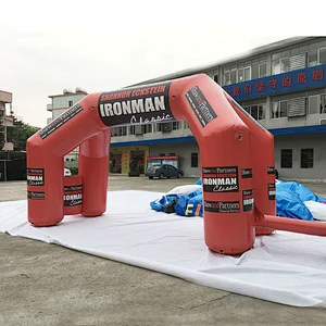 Guangzhou Factory Prices Durable Windproof Red Inflatable Arch Advertising Column For Promotion