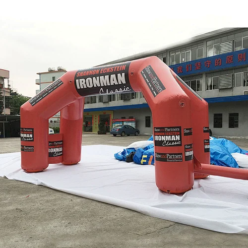 Guangzhou Factory Prices Durable Windproof Red Inflatable Arch Advertising Column For Promotion