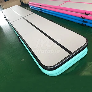Tumbling Mat Inflatable Gymnastics Airtrack Purple Air Track With Electric Air Pump For Practice Gymnastics/Cheerlanding/Park