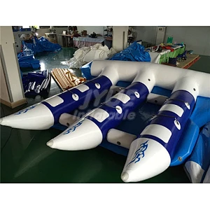 Exciting Model Towable Inflatable Flying Fish Tube Boat For Water amusement