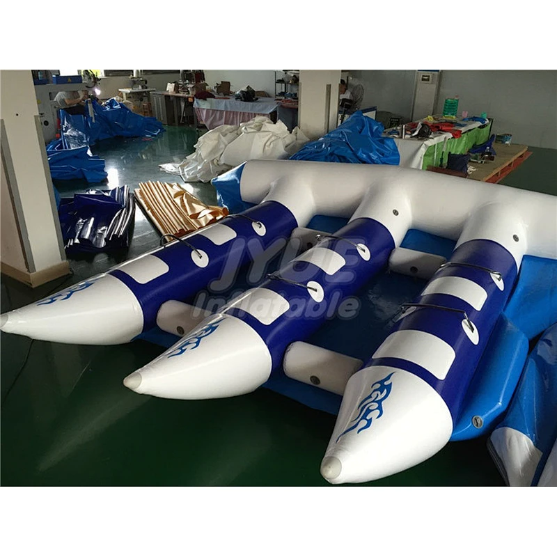 Exciting Model Towable Inflatable Flying Fish Tube Boat For Water amusement