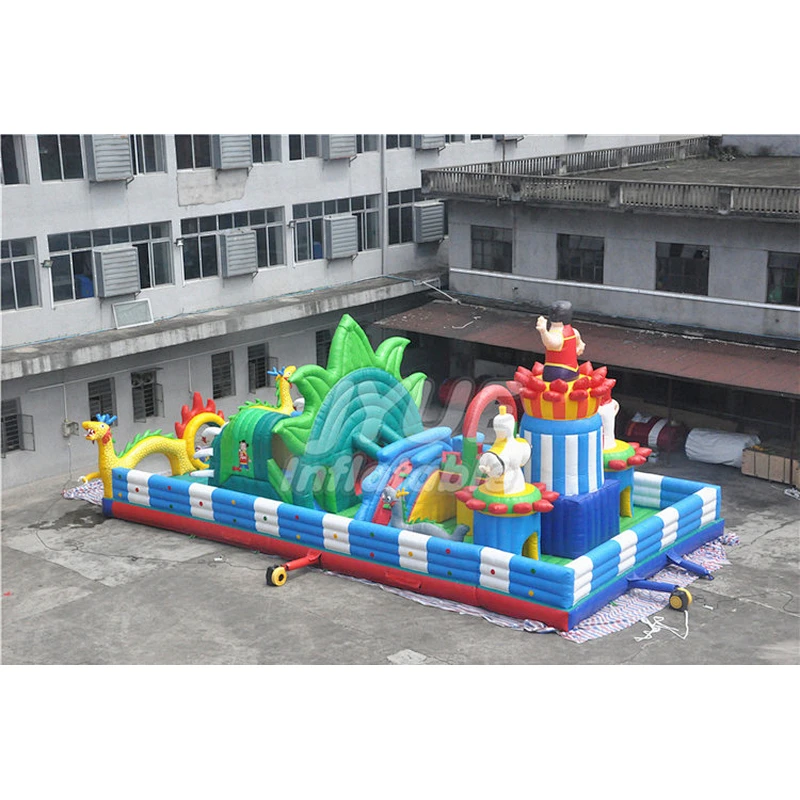 Commercial Indoor Outdoor Amusement Park Playground Inflatable Fun City Game