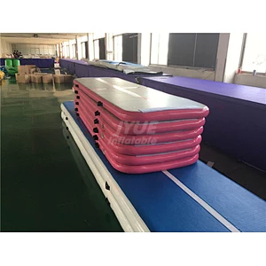 10ft/13ft/16ft/20ft/27ft  New Design Inflatable Tumbling Mat Electric Air Pump Gymnastics Air Track From Airtrack Factory