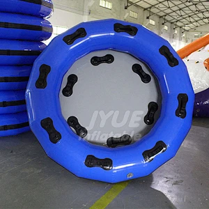 4 Person Pure PVC Family Round Raft Tube Inflatable Water Park Raft For Fiberglass Pool Slide