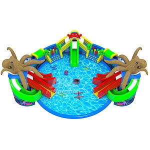 Custom Made Funny and Exciting Mobile Inflatable Water Amusement Park